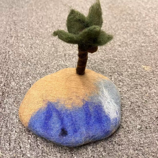 Handmade Felt Miniature Landscape Coasters