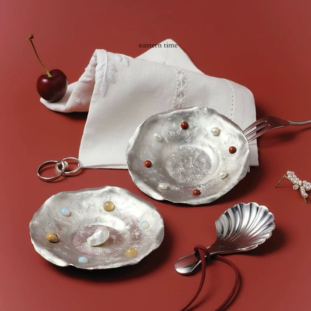 Moon Ripple — Handmade Tin Jewelry Tray