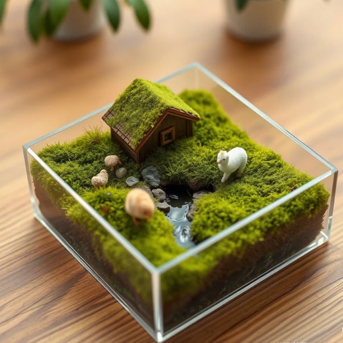 Lumi Artificial Yarn Moss Clump – For Miniature Scenes & DIY Decoration