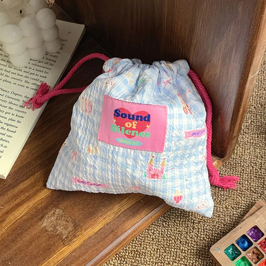 Cute Drawstring Jewelry Bag | Perfect for Stud Earrings