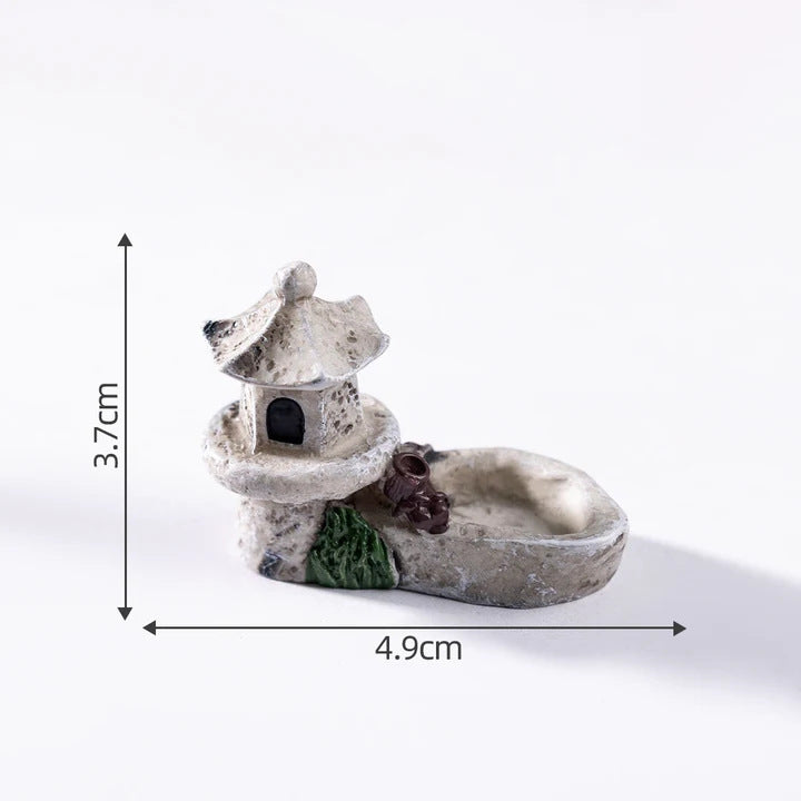 Lumi Mini Resin Pond Series – Creative Miniature Pool & Tower Ornaments for DIY