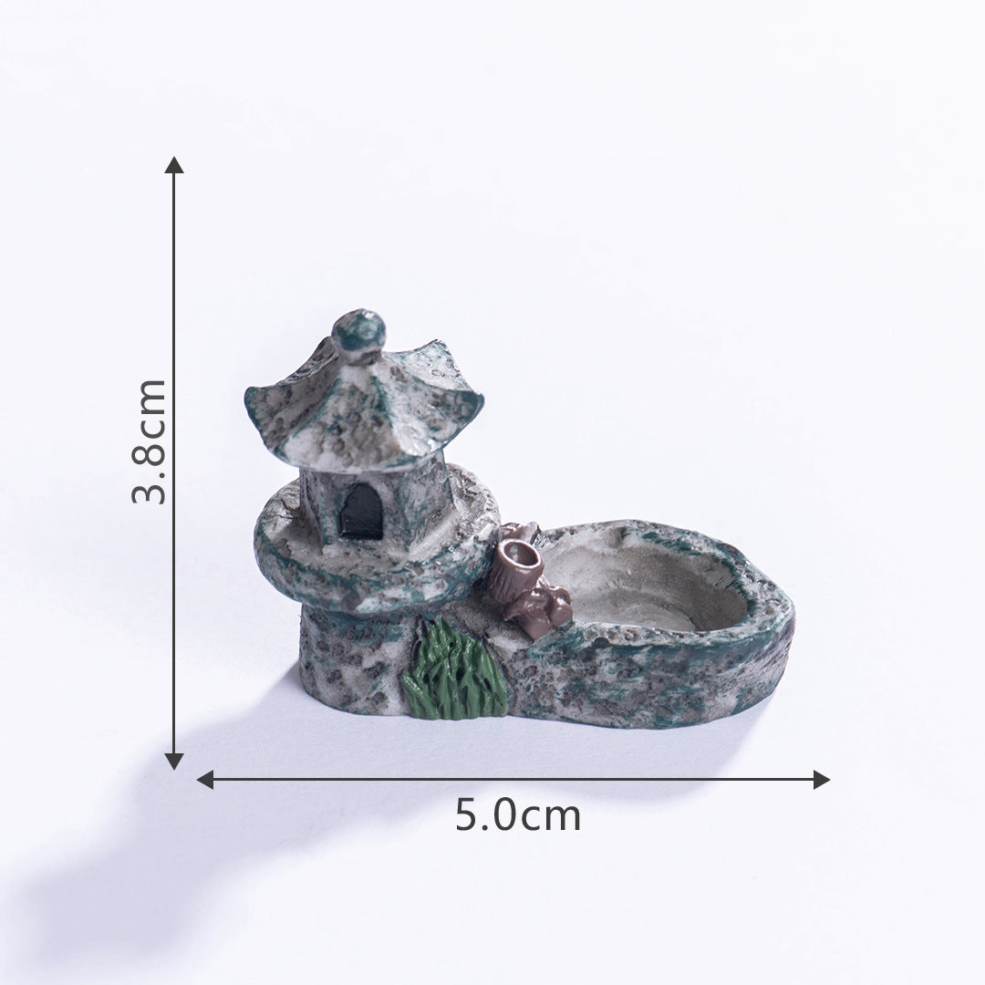 Lumi Mini Resin Pond Series – Creative Miniature Pool & Tower Ornaments for DIY