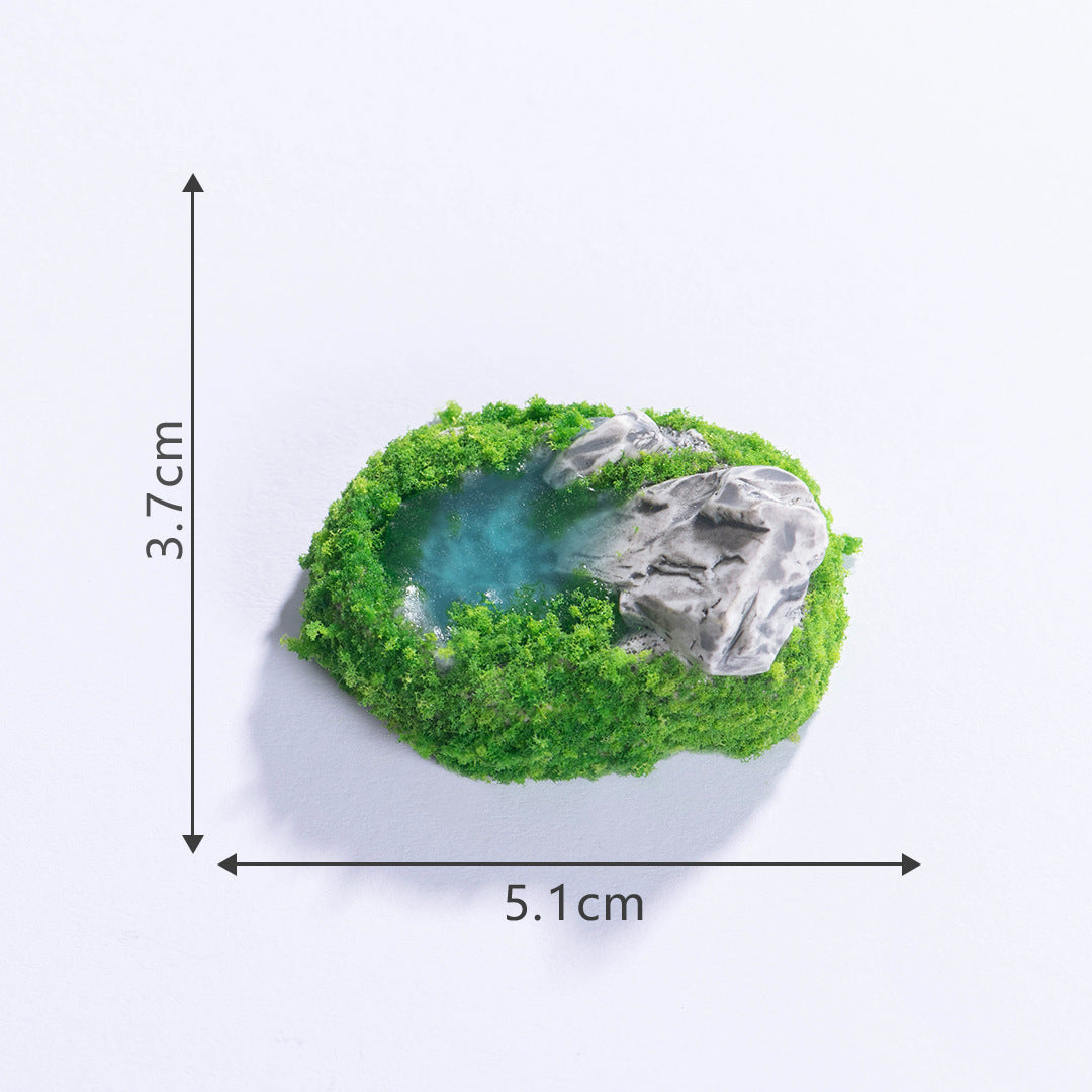 Lumi Mini Resin Pond Series – Creative Miniature Pool & Tower Ornaments for DIY
