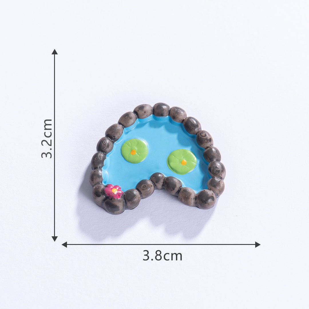 Lumi Mini Resin Pond Series – Creative Miniature Pool & Tower Ornaments for DIY