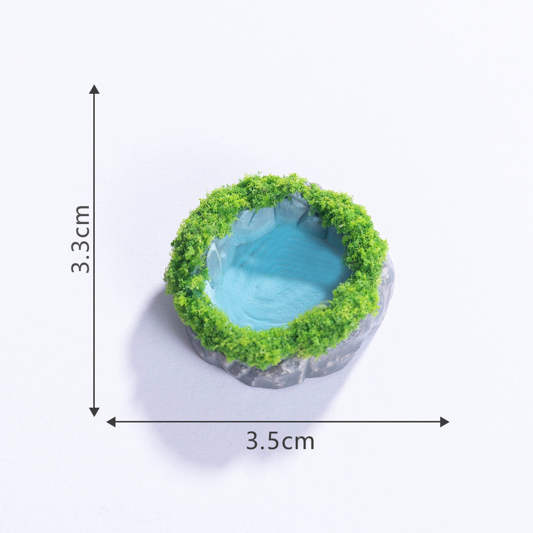 Lumi Mini Resin Pond Series – Creative Miniature Pool & Tower Ornaments for DIY