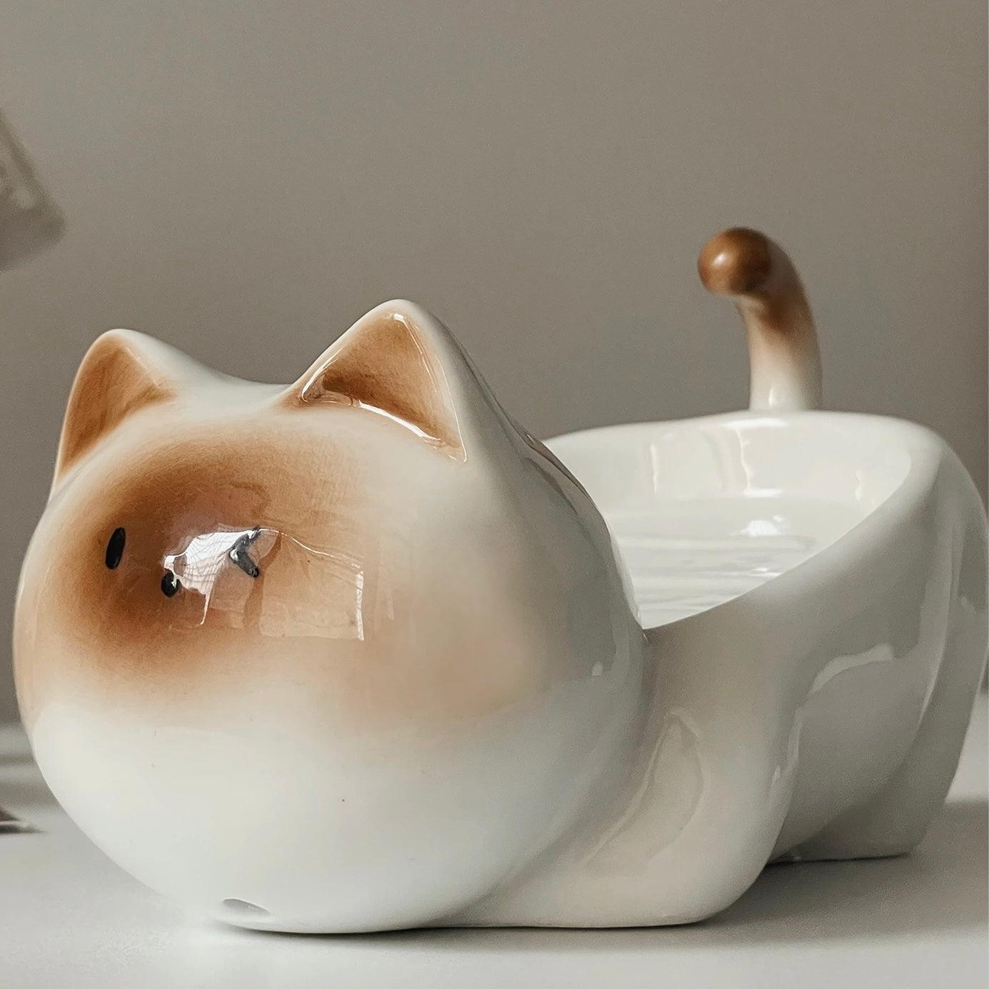 Siamese Cat Ceramic Soap Dish