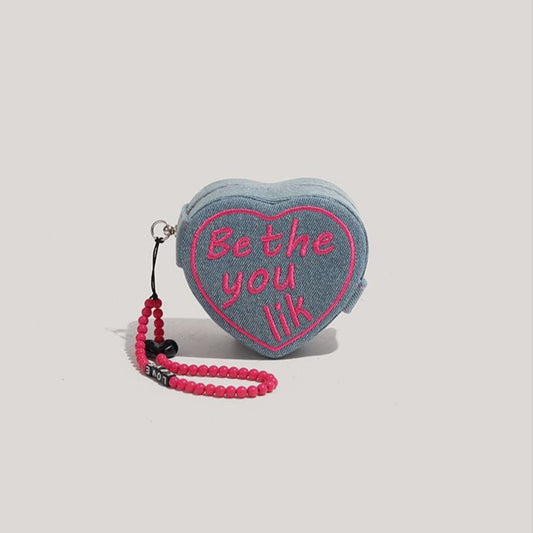 Heart-Shaped Portable Jewelry Case