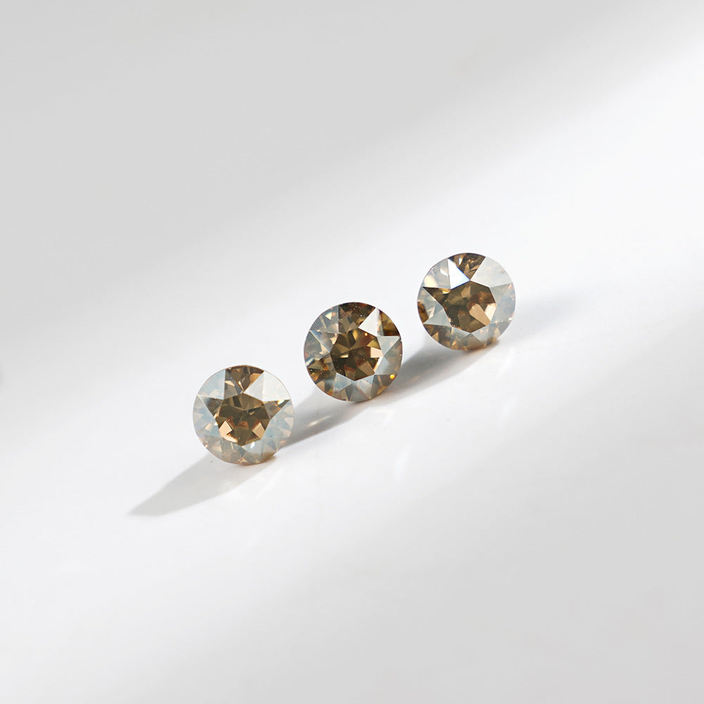 8mm Sparkling Synthetic Crystal Screw Back Titanium Stud Earrings