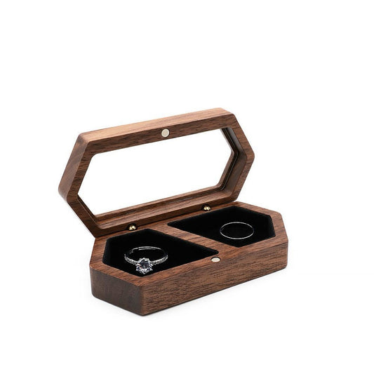 Hexagonal Wooden Jewelry Box